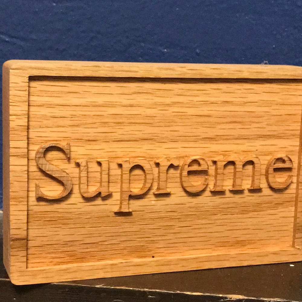 Vintage Supreme Wooden Sign